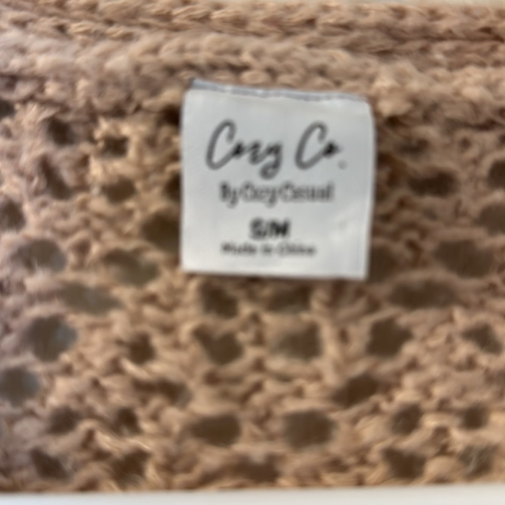 Cozy Co by CozyCasual Small/Medium Mauve Open Front Cardigan - Picture 2 of 5